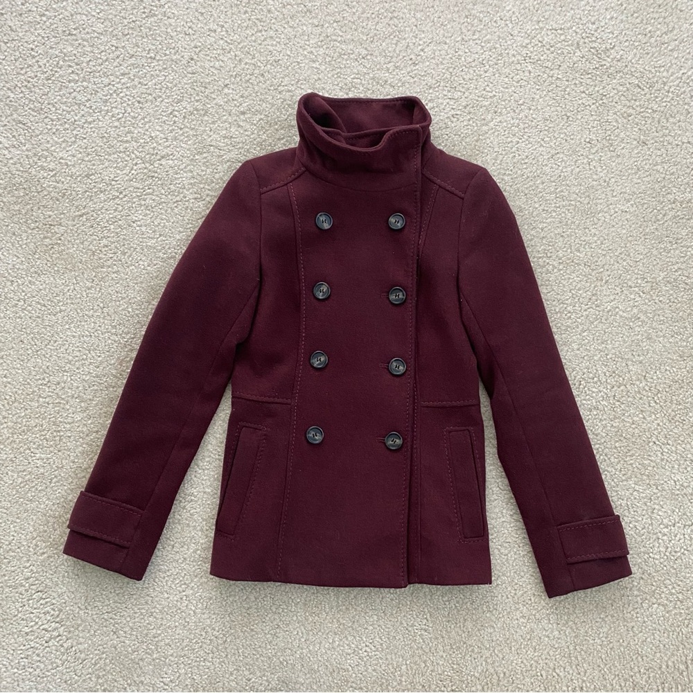 H&M Burgundy Coat
